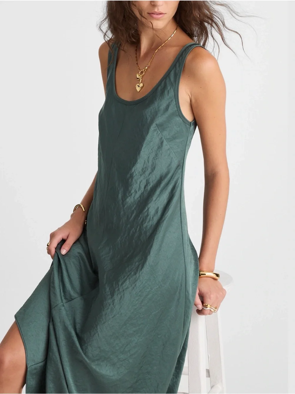 Madewell Scoopneck Tank Maxi Dress Size 6 - Picture 3 of 9